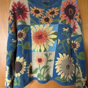 Very cute semi-cropped Sunflower sweater
